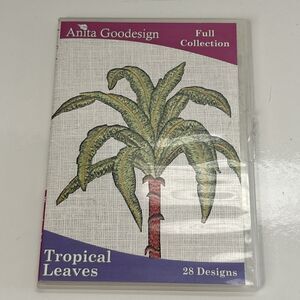 Tropical Leaves Anita Goodesign Embroidery Machine Pattern CD